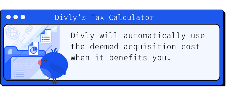 Divly is the only crypto tax calculator for Finland that supports the deemed acquisition cost. Divly automatically applies the deemed acquisition cost when it lowers your taxes.