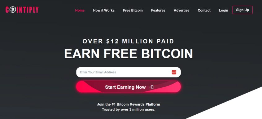 Cointiply allows you earn free bitcoin by filling out surveys, watching ads and playing games.
