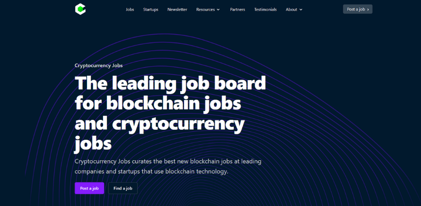 CryptocurrencyJobs.co is a place to go to look for remote jobs that pay in Bitcoin or other cryptocurrencies. 