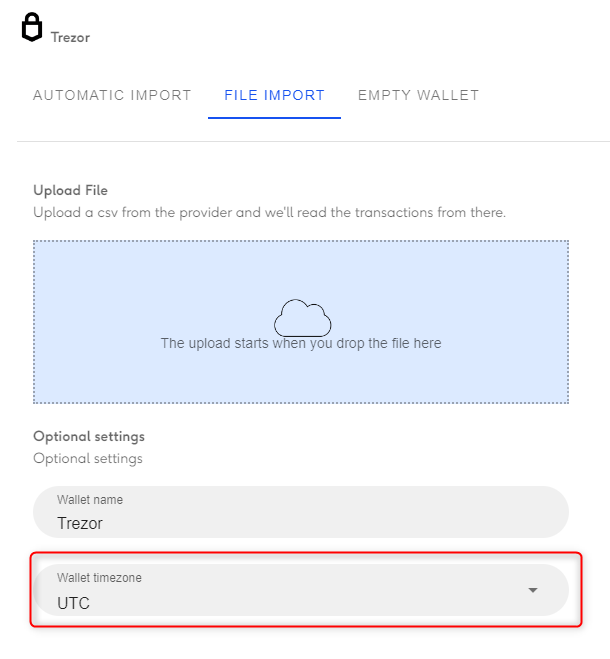 How to set your Wallet Time Zone