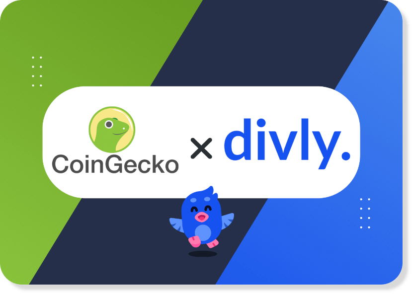 Divly works with Coingecko for its cryptocurrency pricing information
