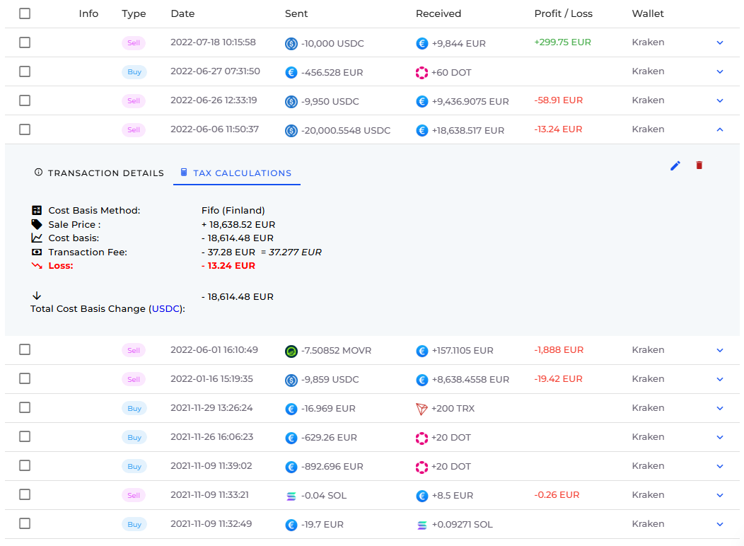 Divly's platform lets you drill down and see your tax calculations.