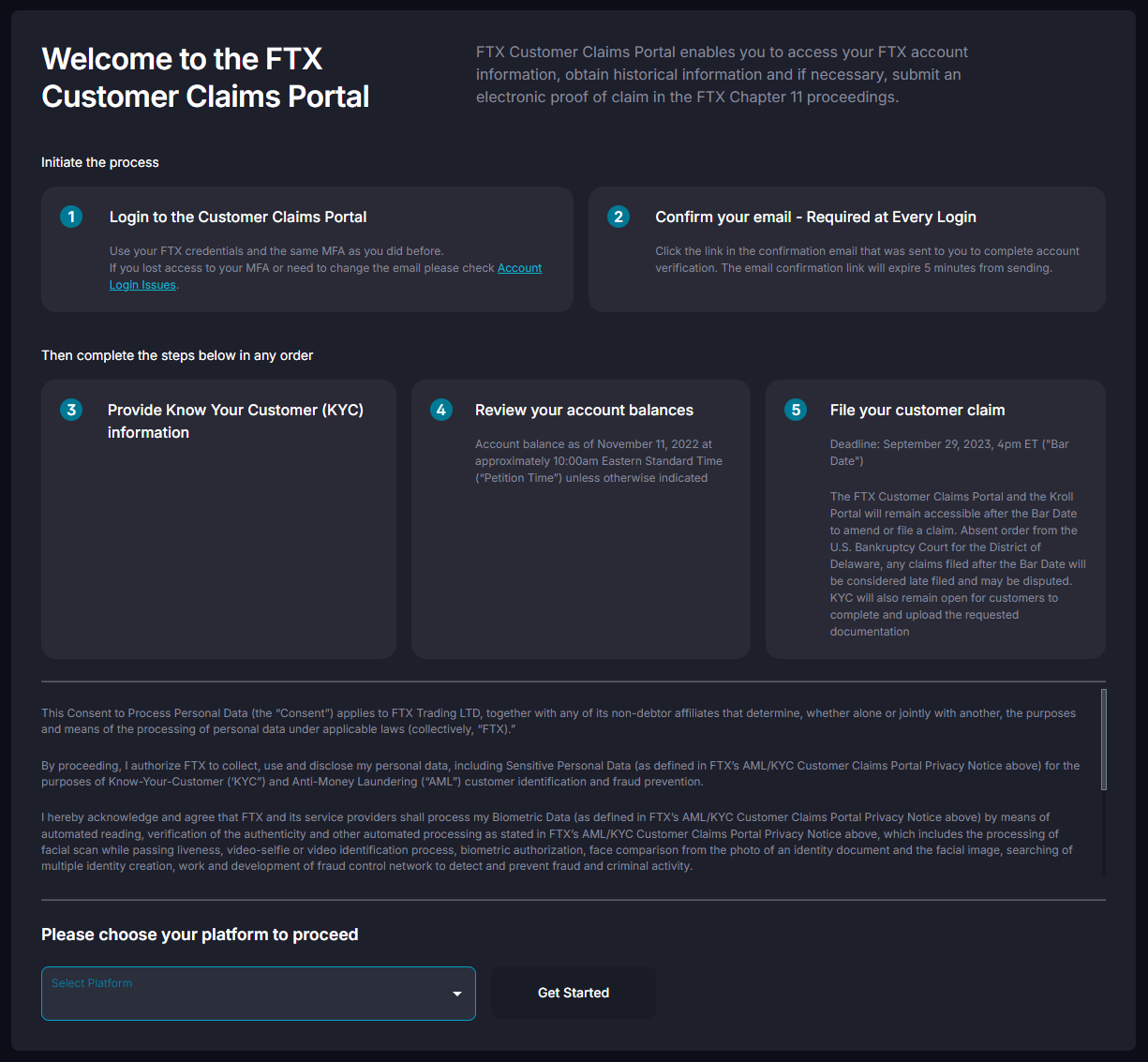 How to export your transaction history from the FTX Claims Portal