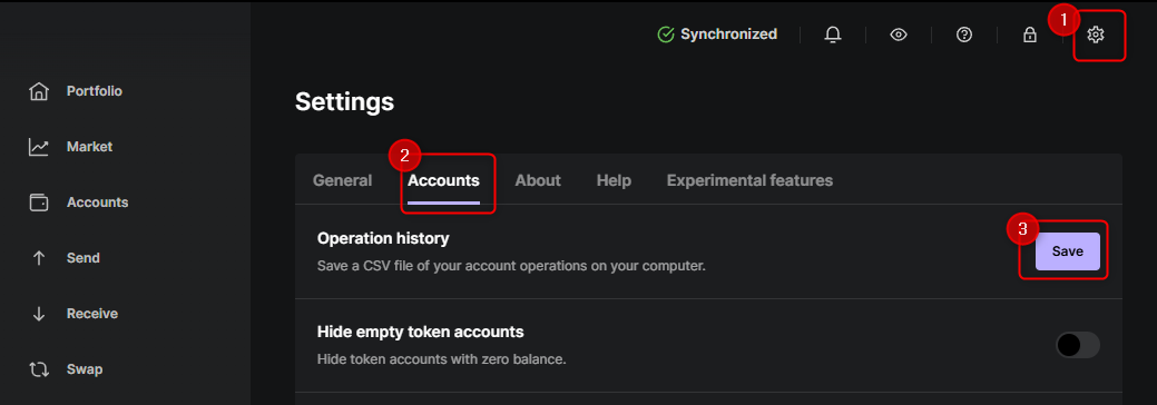 How to export your transaction history from Ledger Live