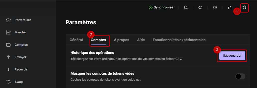 Comment exporter l'historique de tes transactions à partir de Ledger Live ?