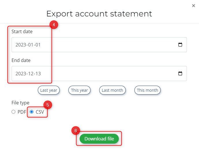 How to export transactions from Northcrypto part 2